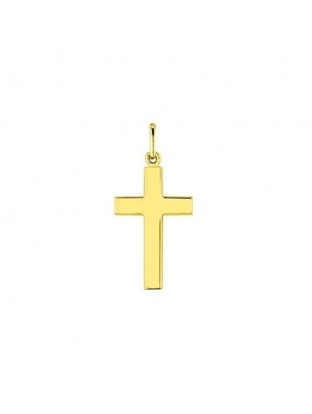 Boucles D'Oreilles Croix Fil Carre 1000819 - Marque Collection Elsass Bijouterie  Or 750/1000 - Couleur Jaune -