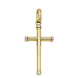 Pendentif Croix Bijou Collection 1000822 1000822 - Marque Collection Elsass Bijouterie  Or 750/1000 - Couleur Bicolore -