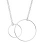Collier Motif 2 Cercles Évidés 42 Cm Collier Motif 2 Cercles Évidés 42 Cm