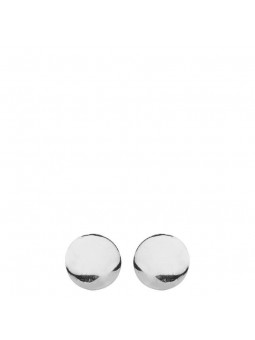 Boucles D'Oreilles Boules Plates 1003162 - Marque Collection Elsass Bijouterie  Argent 925/1000 - Couleur Blanc