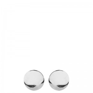Boucles D'Oreilles Boules Plates 1003162 - Marque Collection Elsass Bijouterie  Argent 925/1000 - Couleur Blanc