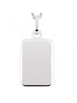 Pendentif Pendentif Plaque G.I  Argent 1003254 - Marque Collection Elsass Bijouterie  Argent 925/1000 - Couleur Blanc