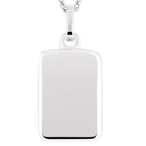 Pendentif Pendentif Plaque G.I  Argent 1003254 - Marque Collection Elsass Bijouterie  Argent 925/1000 - Couleur Blanc