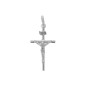 Boucles D'Oreilles Croix Christ Argent 1003287 - Marque Collection Elsass Bijouterie Argent 925/1000 - Couleur Blanc Boucles D'Oreilles Croix Christ Argent 1003287 - Marque Collection Elsass Bijouterie Argent 925/1000 - Couleur Blanc
