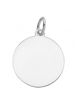 Pendentif Plaque Ronde