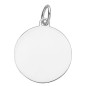 Pendentif Plaque Ronde
