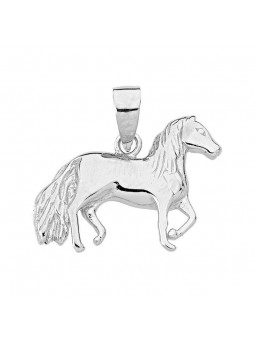 Pendentif Pendentif Cheval 1003326 - Marque Collection Elsass Bijouterie  Argent 925/1000 - Couleur Blanc Spinelle