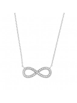 Collier Multi Oxydes Fantaisie   Infini   Ag925 1003778 - Marque Collection Elsass Bijouterie  Argent 925/1000 - Couleur Blanc