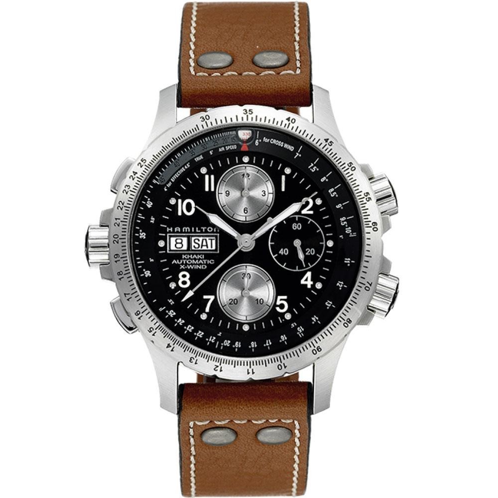  Hamilton Khaki Aviation X-Wind - Bracelet Cuir - H77616533