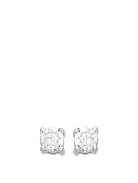 Puces D'Oreilles En Argent Et Oxyde