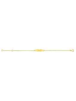 Bracelet Ibb Forcat Plaque Nuage 1004603 - Marque Collection Elsass Bijouterie  Or 375/1000 - Couleur Jaune -