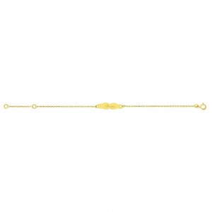 Bracelet Ibb Forcat Plaque Nuage 1004603 - Marque Collection Elsass Bijouterie  Or 375/1000 - Couleur Jaune -