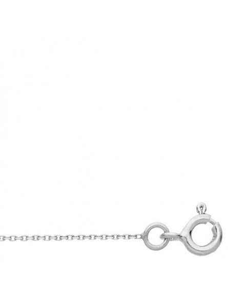 Collier Chaine Forcat 0,8 Mm Or Blanc Rhodie Blanc 1004790 - Marque Collection Elsass Bijouterie  Or 375/1000 - Couleur Blanc