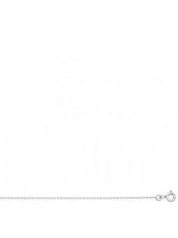 Collier Forcat 1,00 Mm Or Blanc Rhodie Blanc 1004792 - Marque Collection Elsass Bijouterie  Or 375/1000 - Couleur Blanc