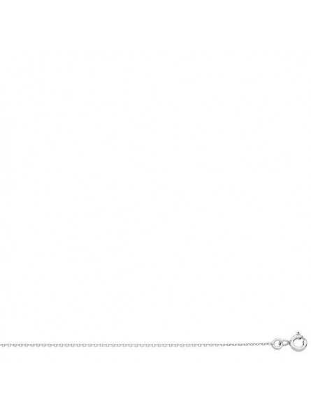 Collier Forcat 1,00 Mm Or Blanc Rhodie Blanc 1004792 - Marque Collection Elsass Bijouterie  Or 375/1000 - Couleur Blanc