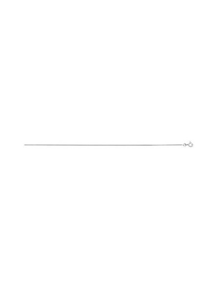Collier Gourmette 1,00 Mm Or Blanc Rhodie Blanc 1004800 - Marque Collection Elsass Bijouterie  Or 375/1000 - Couleur Blanc