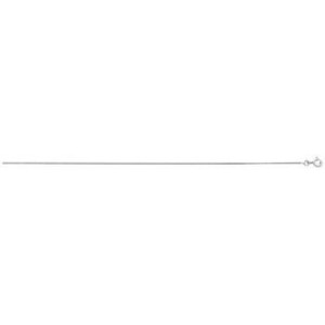 Collier Gourmette 1,00 Mm Or Blanc Rhodie Blanc 1004800 - Marque Collection Elsass Bijouterie  Or 375/1000 - Couleur Blanc