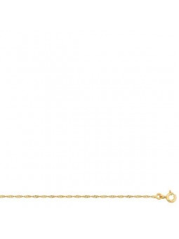 Collier Chaine Singapour 1,0 Mm 1004807 - Marque Collection Elsass Bijouterie  Or 375/1000 - Couleur Jaune -