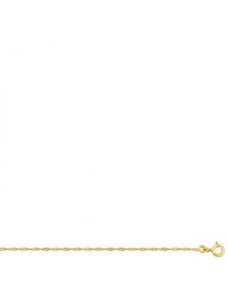 Collier Chaine Singapour 1,0 Mm 1004807 - Marque Collection Elsass Bijouterie  Or 375/1000 - Couleur Jaune -