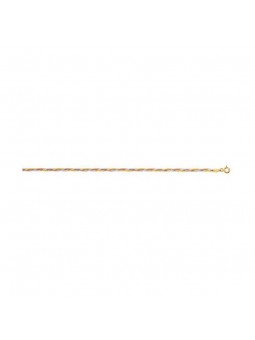 Collier Tresse Or Jaune - 42 Cm 1004812 - Marque Collection Elsass Bijouterie  Or 375/1000 - Couleur Tricolore -