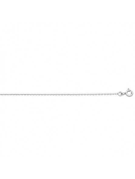 Collier Forcat 1,2 Mm Or Blanc Rhodie Blanc 1004866 - Marque Collection Elsass Bijouterie  Or 375/1000 - Couleur Blanc