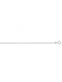 Collier Gourmette 1,00 Mm Or Blanc Rhodie Blanc 1004872 - Marque Collection Elsass Bijouterie  Or 375/1000 - Couleur Blanc