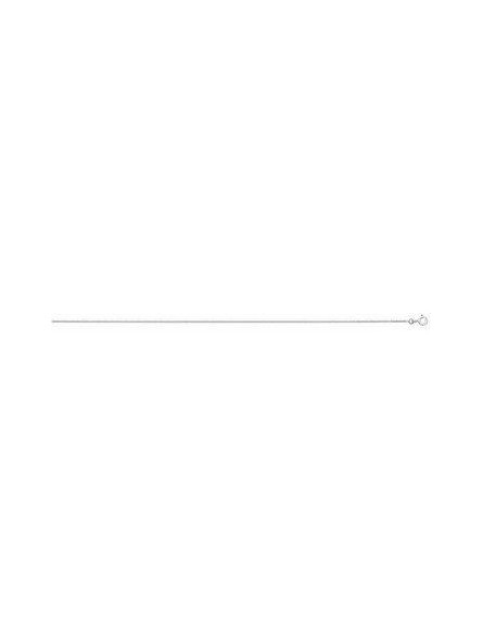 Collier Gourmette 1,20 Mm Or Blanc Rhodie Blanc 1004874 - Marque Collection Elsass Bijouterie  Or 375/1000 - Couleur Blanc