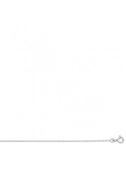 Collier Forcat 1,2 Mm Or Blanc Rhodie 1004915 - Marque Collection Elsass Bijouterie  Or 375/1000 - Couleur Blanc