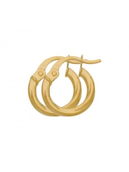 Boucles D'Oreilles Créoles Fil Torsadé 1,5 Ø8 Mm 1005148 - Marque Collection Elsass Bijouterie  Or 375/1000 - Couleur Jaune -