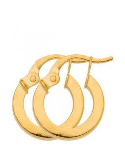 Boucles D'Oreilles Créoles Fil Carré 1,5 Ø8 Mm 1005153 - Marque Collection Elsass Bijouterie  Or 375/1000 - Couleur Jaune -