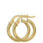 Boucles D'Oreilles Créoles Fil Torsadé 1,5 Ø 10 Mm 1005154 - Marque Collection Elsass Bijouterie  Or 375/1000 - Couleur Jaune -