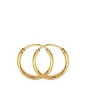 Boucles D'Oreilles Créoles Fil 1 Ø10 Mm 1005166 - Marque Collection Elsass Bijouterie  Or 375/1000 - Couleur Jaune -