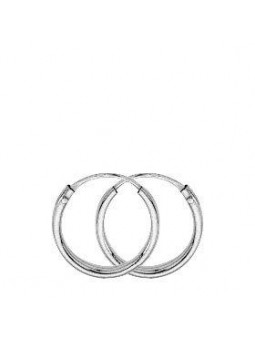 Boucles D'Oreilles Créoles Fil 1 Ø10 Mm 1005284 - Marque Collection Elsass Bijouterie  Or 375/1000 - Couleur Blanc