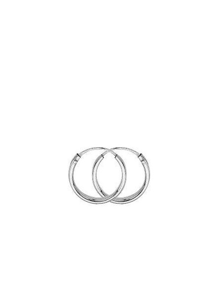 Boucles D'Oreilles Créoles Fil 1 Ø10 Mm 1005284 - Marque Collection Elsass Bijouterie  Or 375/1000 - Couleur Blanc