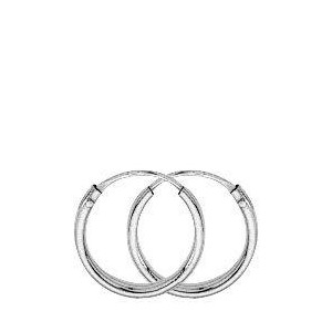 Boucles D'Oreilles Créoles Fil 1 Ø10 Mm 1005284 - Marque Collection Elsass Bijouterie  Or 375/1000 - Couleur Blanc