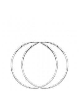 Boucles D'Oreilles Créoles En Or Blanc 1005290 - Marque Collection Elsass Bijouterie  Or 375/1000 - Couleur Blanc