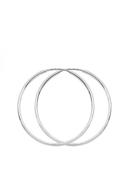 Boucles D'Oreilles Créoles En Or Blanc 1005290 - Marque Collection Elsass Bijouterie  Or 375/1000 - Couleur Blanc