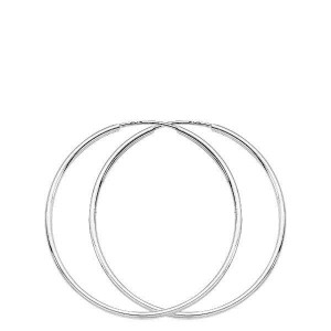 Boucles D'Oreilles Créoles En Or Blanc 1005290 - Marque Collection Elsass Bijouterie  Or 375/1000 - Couleur Blanc