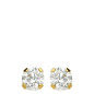 Boucles D'Oreilles Puces Oxyde 4 Mm Or Jaune 1006399 - Marque Collection Elsass Bijouterie  Or 375/1000  Oxyde De Zirconium