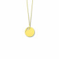 Pendentif Pendentif Plaque Ronde Papillon Decoupe 1006809 - Marque Collection Elsass Bijouterie  Or 375/1000