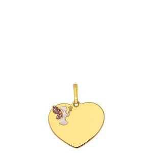 Pendentif Pendentif Coeur Petite Fee 1006846 - Marque Collection Elsass Bijouterie  Or 375/1000 - Couleur Jaune -
