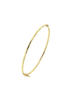 Bracelet Jonc Torsadé 2 Mm, Or Jaune  9K 1009503 - Marque Collection Elsass Bijouterie  Or 375/1000