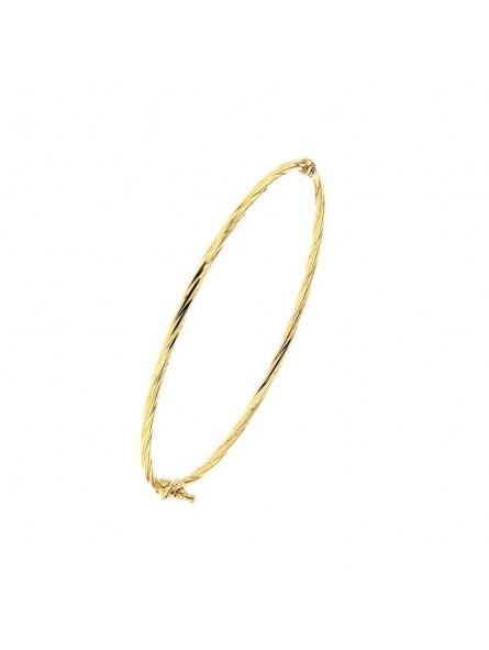 Bracelet Jonc Torsadé 2 Mm, Or Jaune  9K 1009503 - Marque Collection Elsass Bijouterie  Or 375/1000