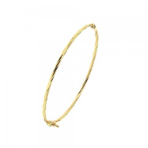 Bracelet Jonc Torsadé 2 Mm, Or Jaune  9K 1009503 - Marque Collection Elsass Bijouterie  Or 375/1000