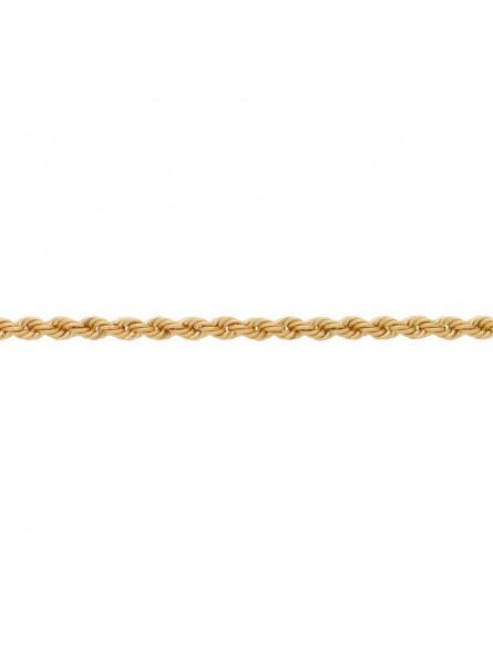 Bracelet Maille Corde 3,30 Mm Et 18 Cm, Or Jaune 9K 1009510 - Marque Collection Elsass Bijouterie  Or 375/1000 - Couleur Jaune -