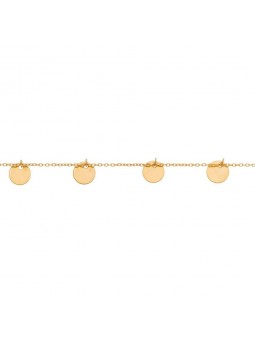 Bracelet  Pampilles 16 Cm, Or Jaune 375 Millième