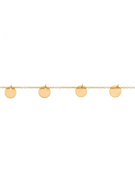 Bracelet  Pampilles 16 Cm, Or Jaune 375 Millième