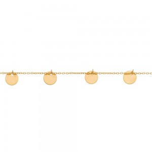 Bracelet  Pampilles 16 Cm, Or Jaune 375 Millième