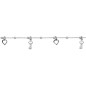 Collier Chaîne De Cheville Clés 24 et 2 Cm, Argent Rhodié 925 1009536 - Marque Collection Elsass Bijouterie   - Couleur Blanc