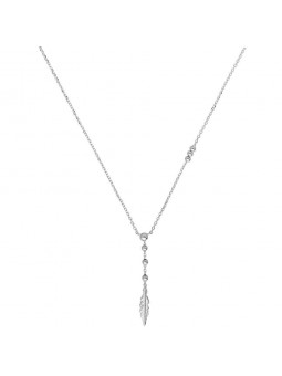 Collier Boules Plume Argent - 1009547 1009547 - Marque Collection Elsass Bijouterie  Argent 925/1000 - Couleur Blanc